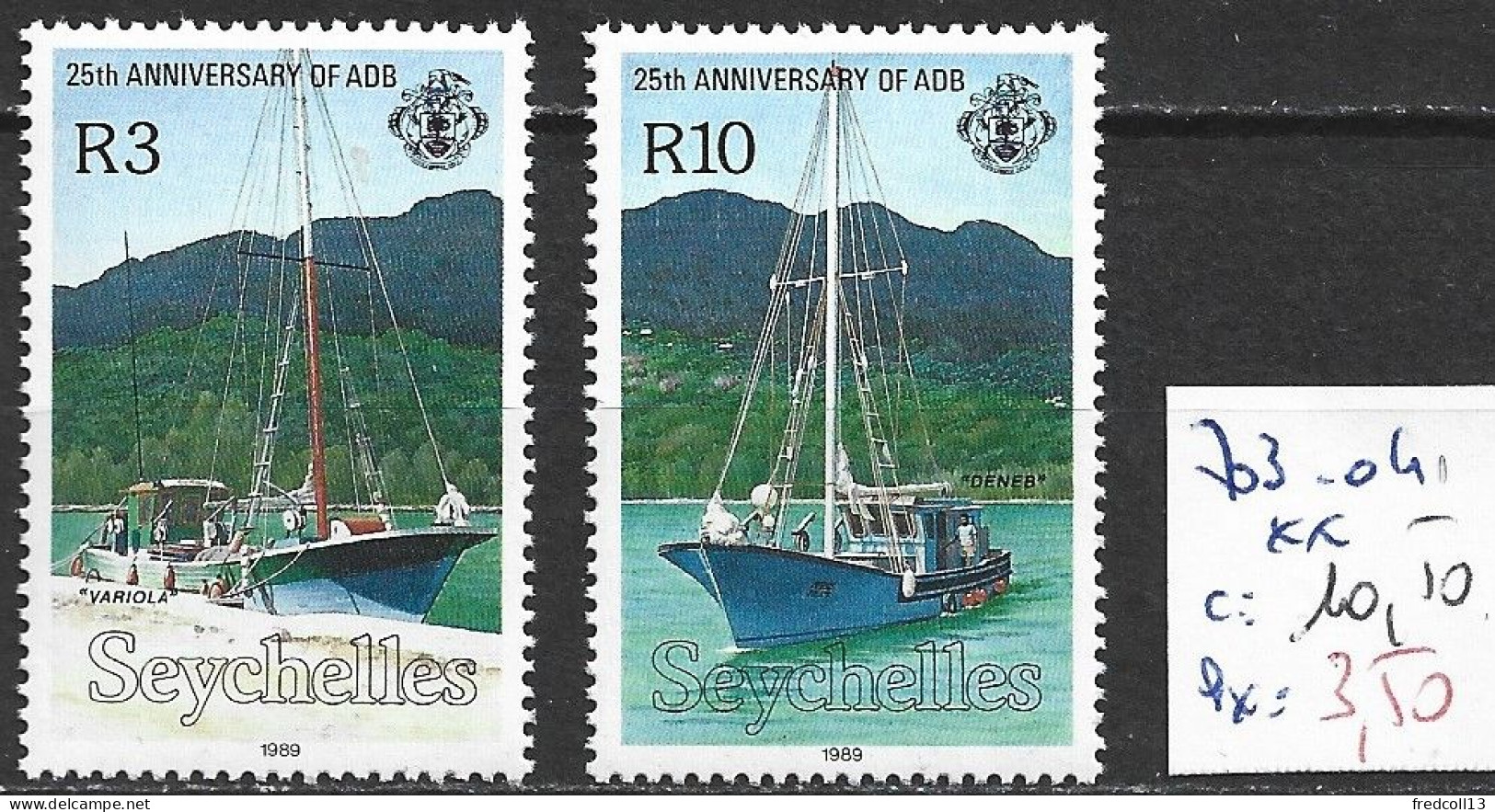 SEYCHELLES 703-04 ** Côte 10.50 € - Seychelles (1976-...)