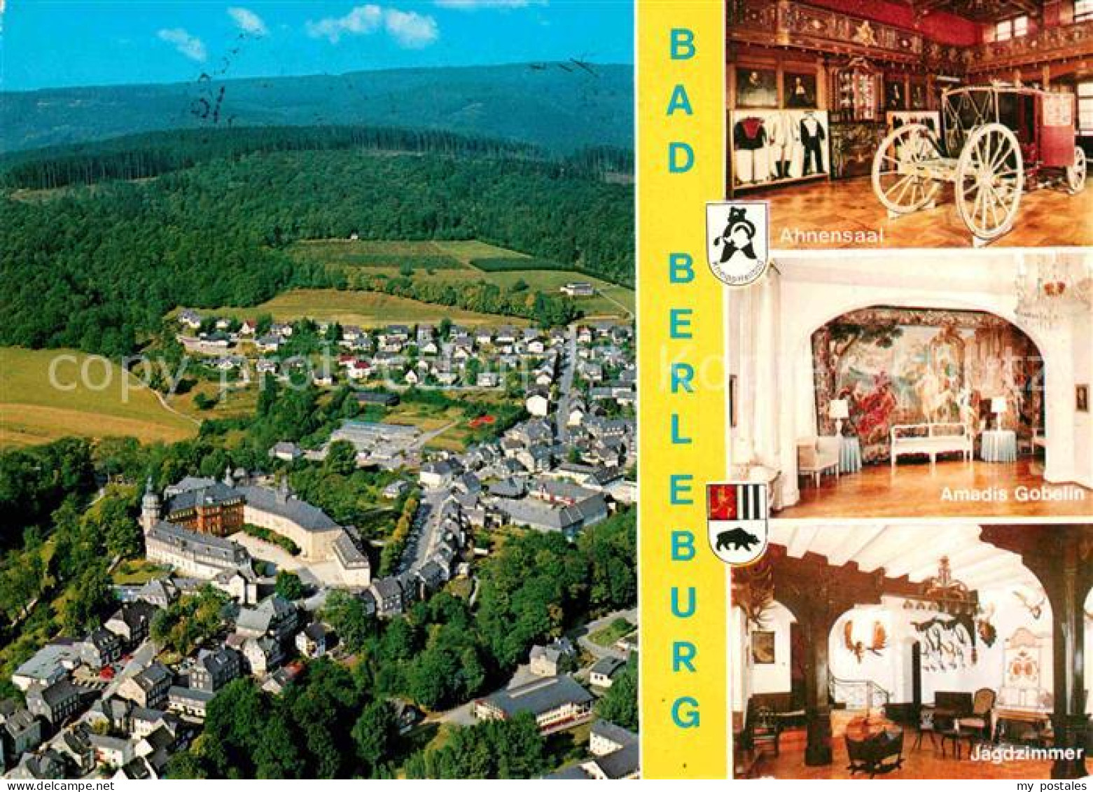 72896410 Bad Berleburg Fliegeraufnahme Ahnensaal Amadis Gobelin Jagdzimmer Bad B - Bad Berleburg