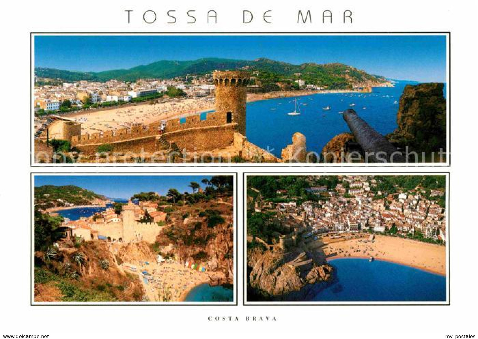 72896260 Tossa De Mar Burg Strand Panorama Tossa De Mar - Altri & Non Classificati