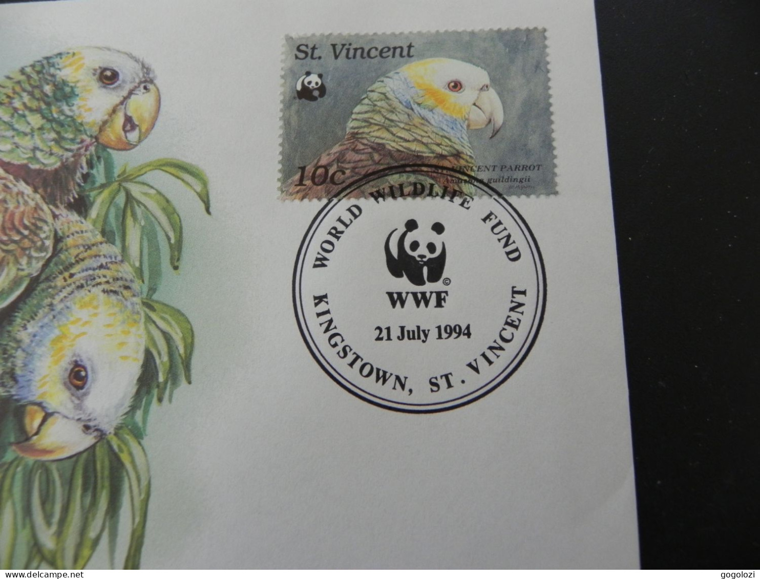 St. Vincent WWF Royal Amazon Parrot 1986 - Numis Letter - Andere - Amerika