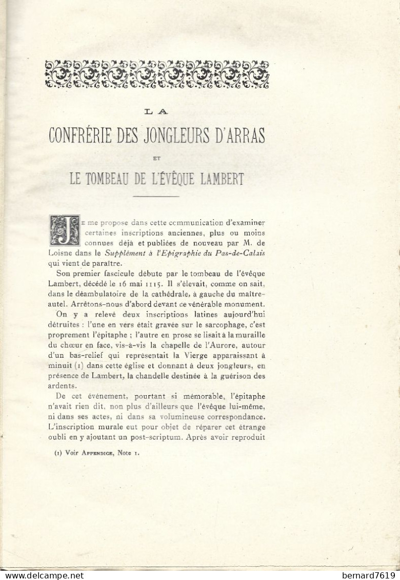 Livre - 62- Memoires De La Commission Departementale Des Monuments Historiques Du Pas De Calais - Montreuil Sur Mer Etc - Picardie - Nord-Pas-de-Calais