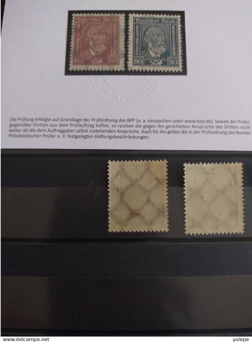 Deutsches Reich, 1924, 362-63, 362 Y Postfrisch - Unused Stamps