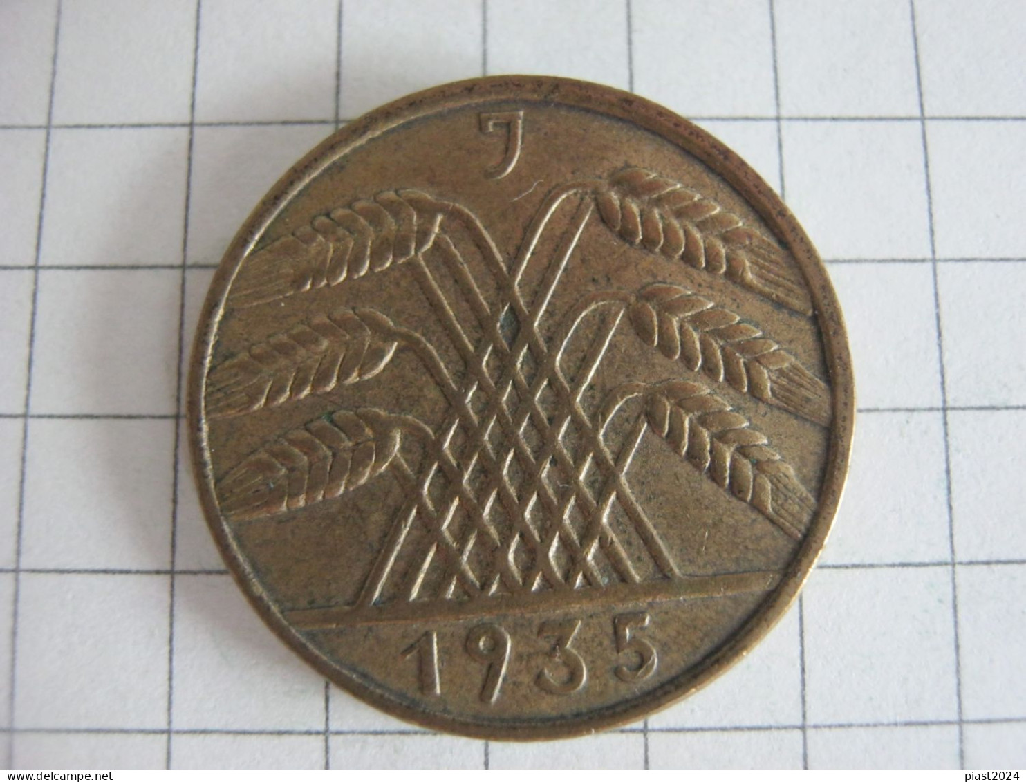 Germany 10 Reichspfennig 1935 J - 10 Renten- & 10 Reichspfennig