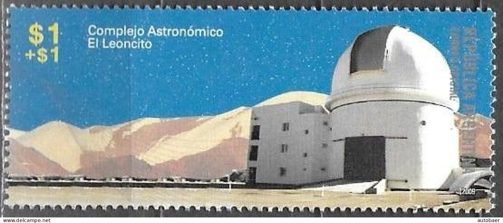 Argentina 2009 Observatory Space Observatories Observatorio Complejo Astronomico El Leoncito Michel 3276 MNH Postfr ** - Nuevos