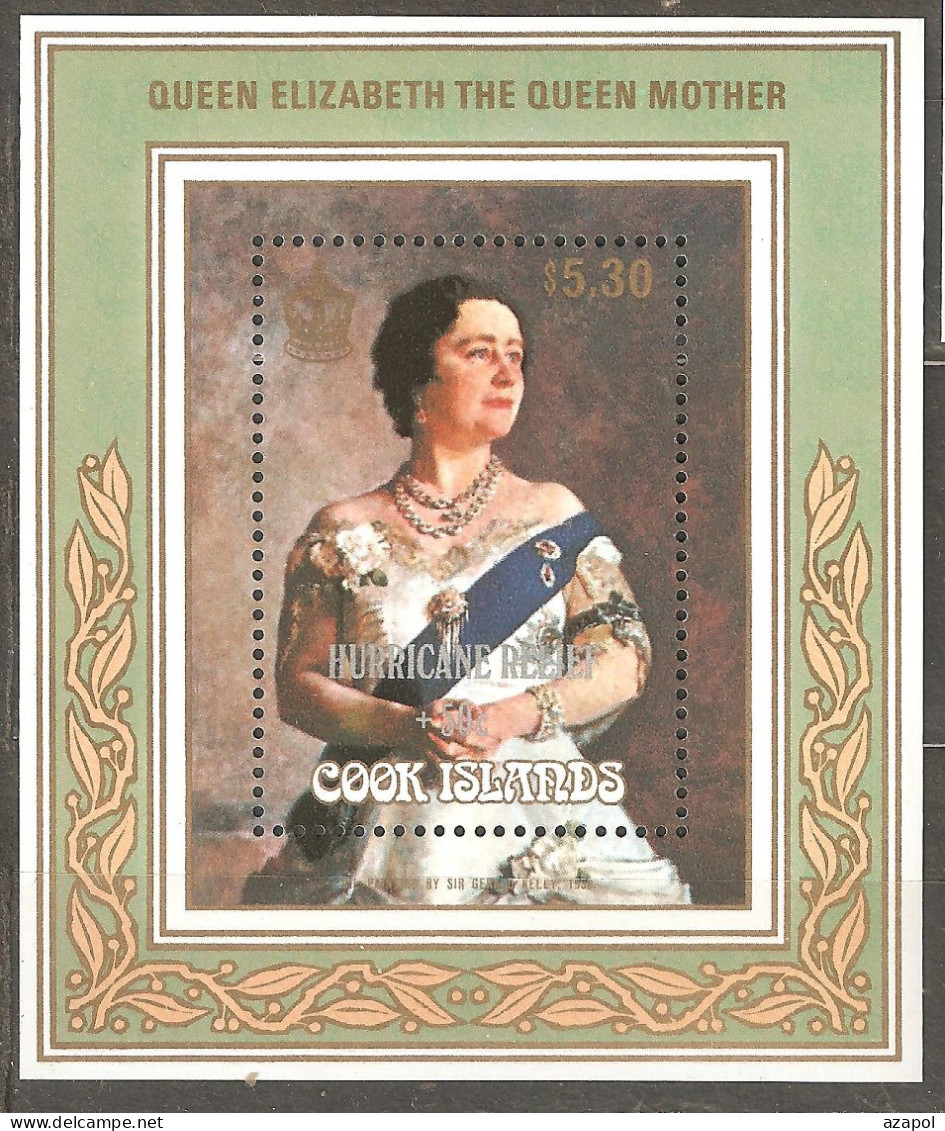 Cook Islands: Mint Block, 85 Years Of Birth Of HRM Elizabet, 1985, Mi#Bl-156, MNH. - Cook Islands