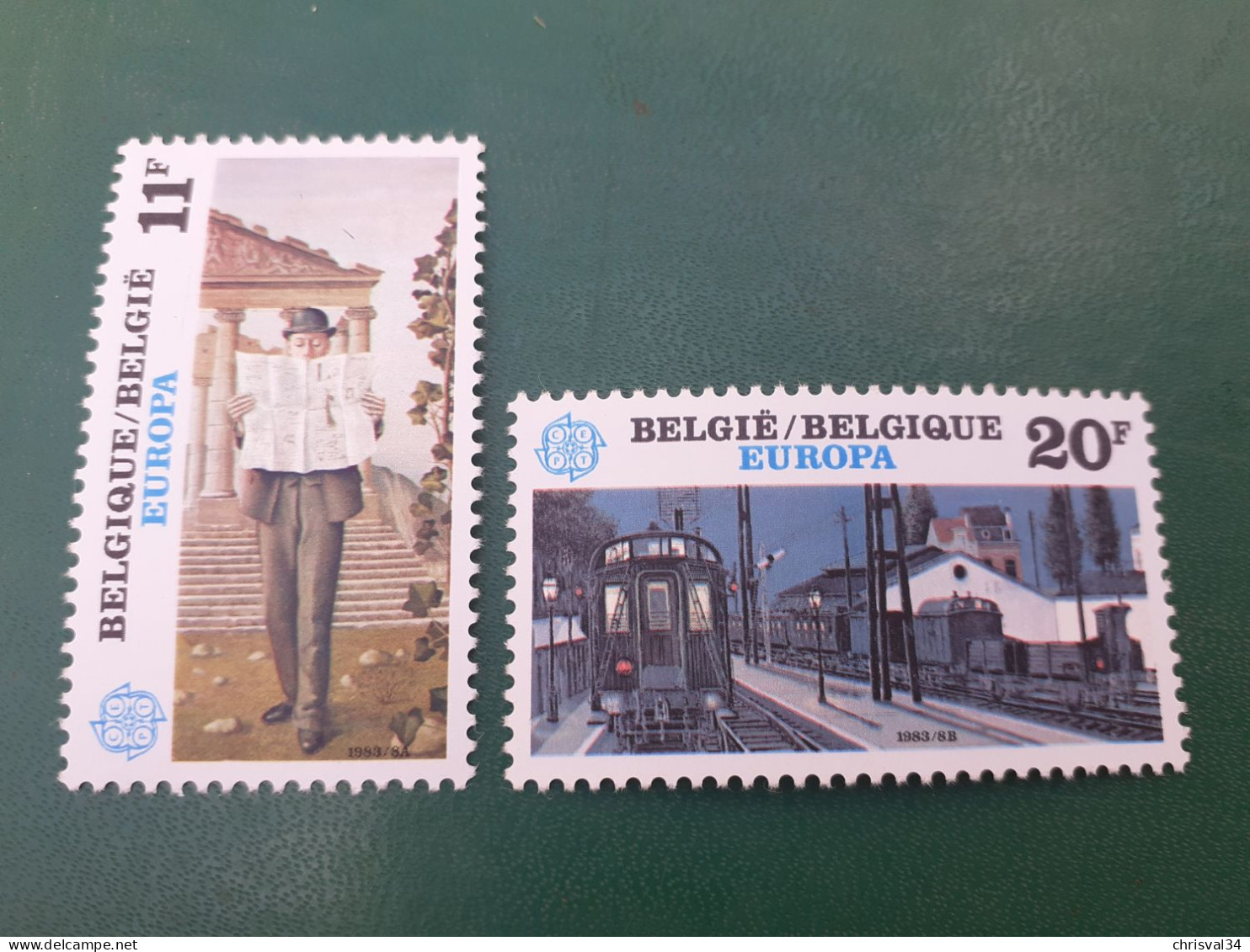 TIMBRES  BELGIQUE  ANNEE  1983    N  2091  /  2092        NEUFS  LUXE** - Nuevos