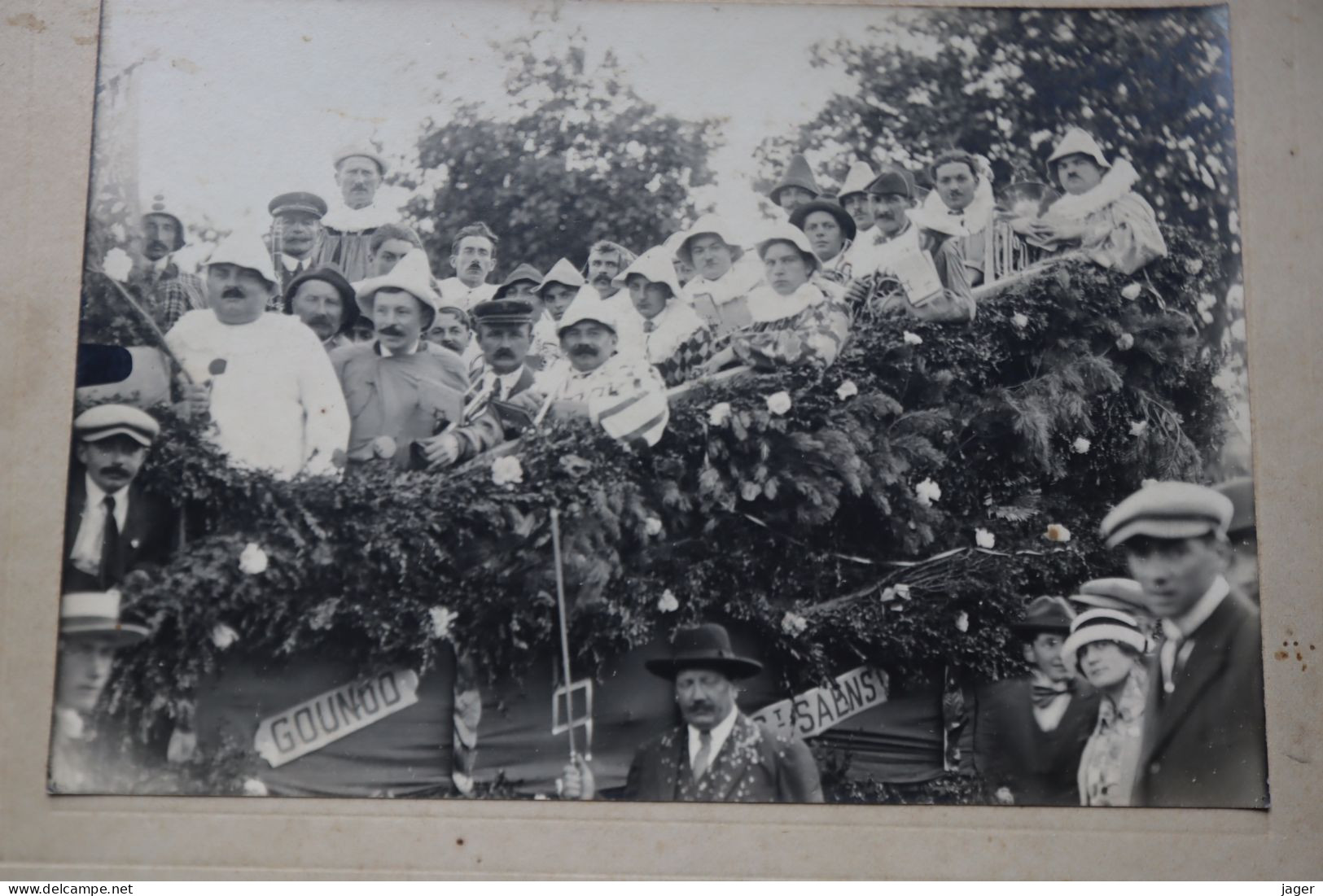 3 Photos Normandie Cavalcade Carnaval Localisées Saint Saens Et Gounod Vers 1930 - Ancianas (antes De 1900)