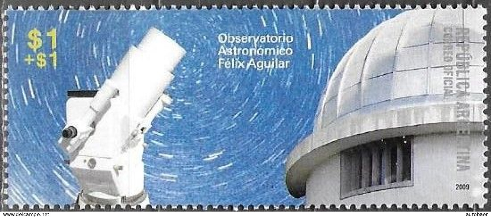 Argentina 2009 Observatory Space Observatories Observatorio Astronomico Felix Aguilar Michel 3277 MNH Postfrisch Neuf ** - Nuovi