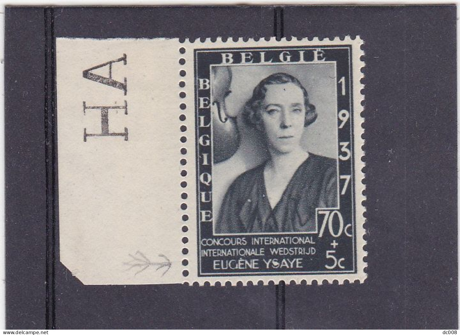 1937-COB 456-V2 70c Dikke S Van Ysaye-Renflement Du S De Ysaye -MNH - 1931-1960