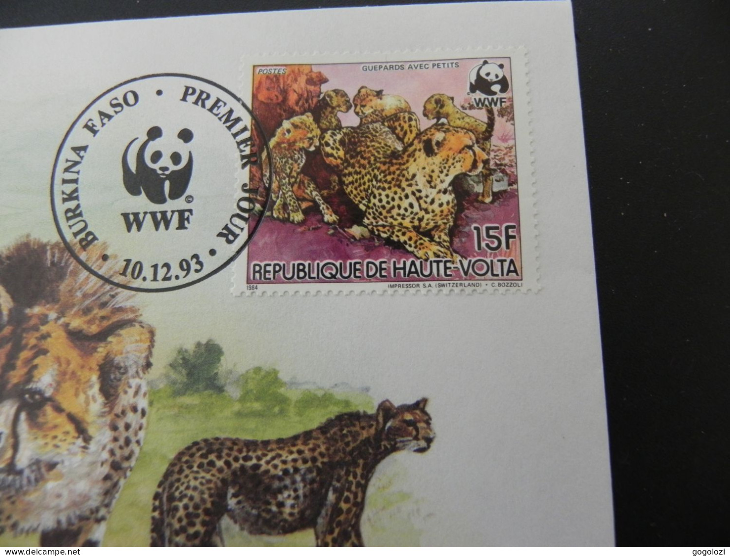 Upper Volta WWF Cheetah 1986 - Numis Letter - Autres – Afrique