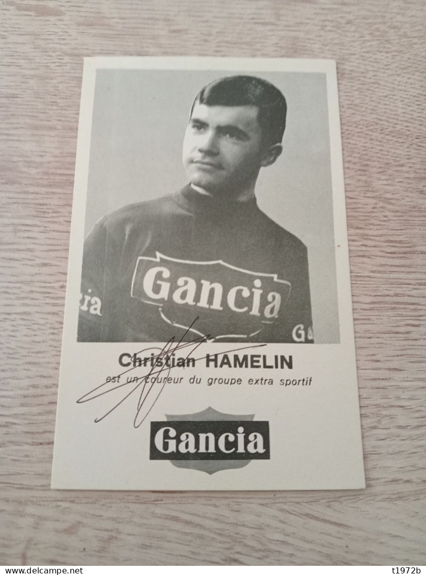 Autograph Cyclisme Cycling Ciclismo Ciclista Wielrennen Radfahren HAMELIN CHRISTIAN (Garcia-Urago 1963/64) - Ciclismo