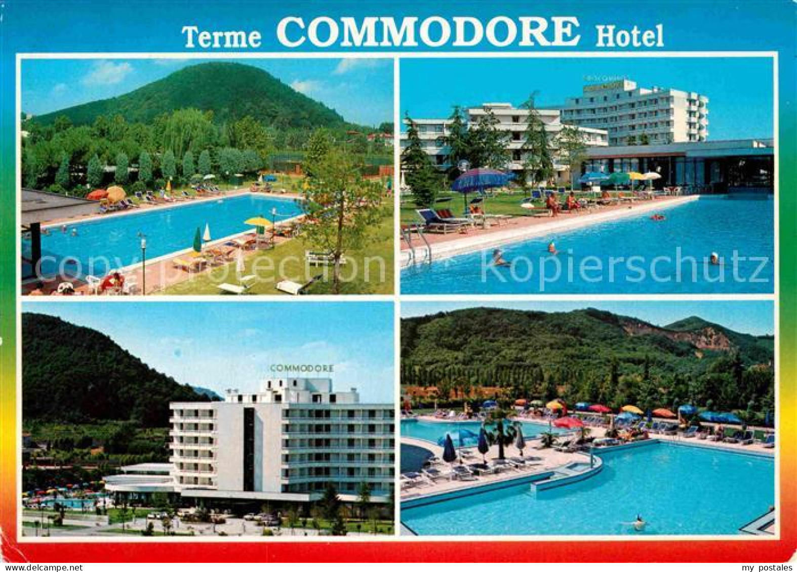 72896033 Montegrotto Terme Hotel Commodore Schwimmbad Aussenansicht  Firenze - Other & Unclassified