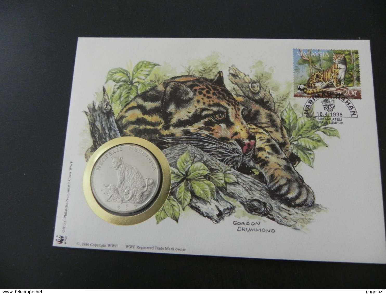 Malaysia WWF Clouded Leopard 1986 - Numis Letter - Maleisië