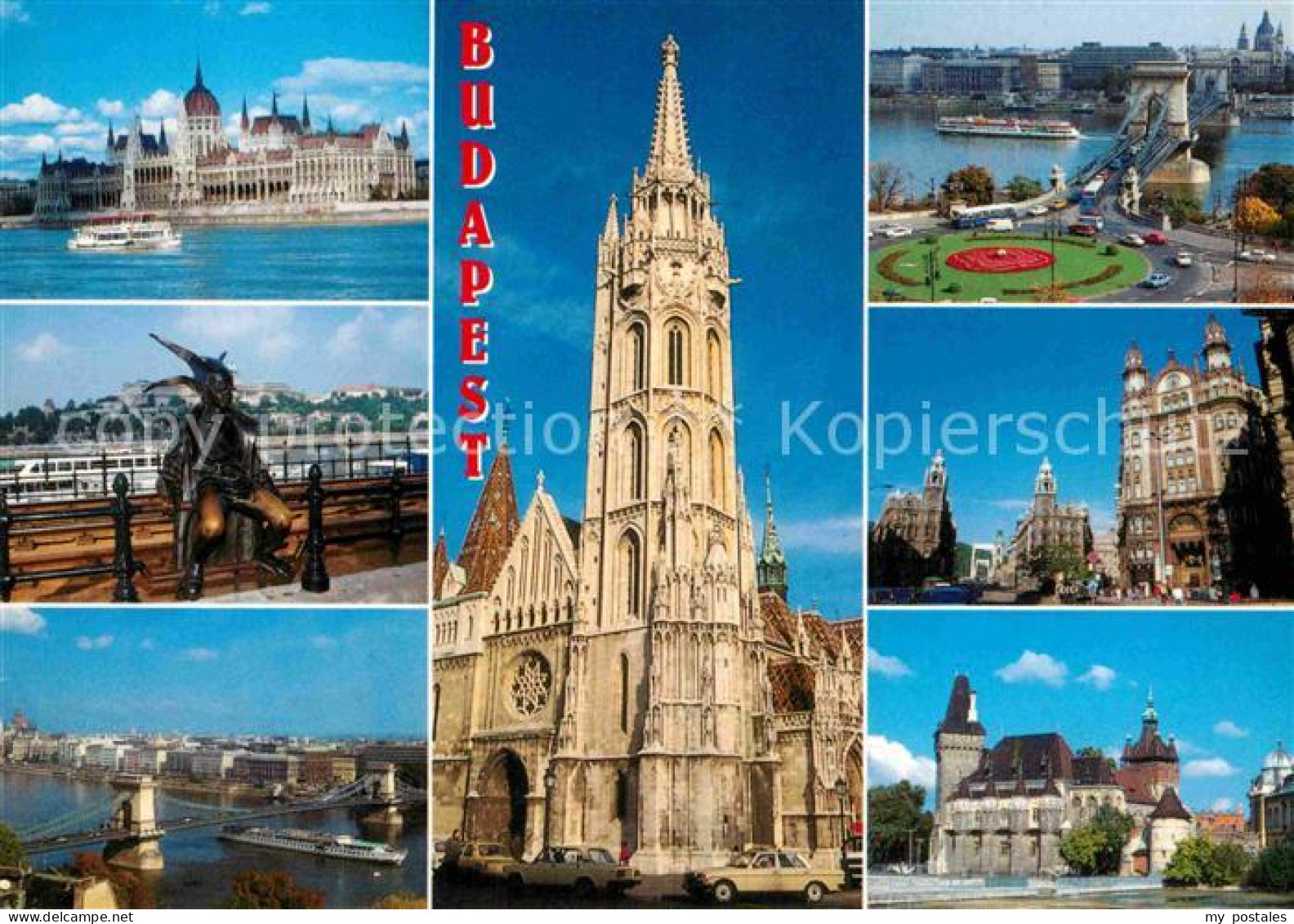 72896000 Budapest Kathedrale Bruecke Denkmal Schloss Budapest - Ungarn