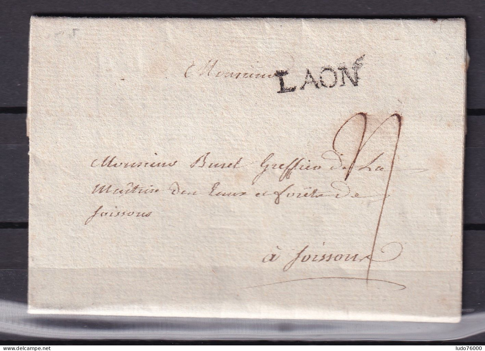 D 805 / LETTRE MARQUE POSTALE - 1801-1848: Précurseurs XIX