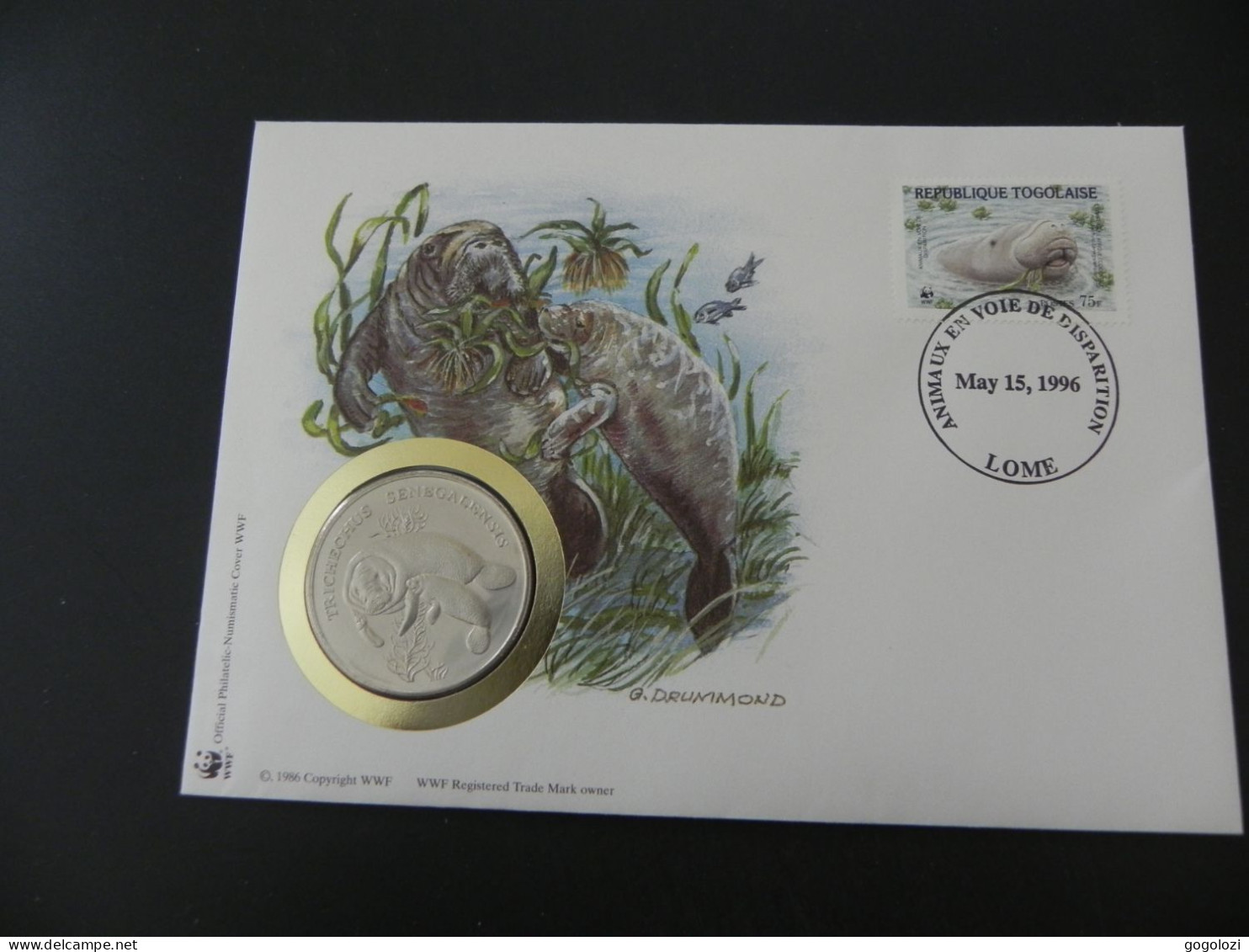 Togo WWF Manatee 1986 - Numis Letter - Togo