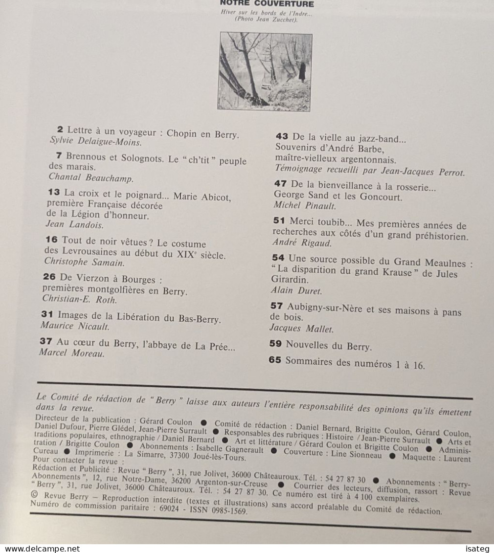 Berry Une Terre À Découvrir N° 16 : Chopin, George Sand Et Les Goncourt, Brennous Et Solognots, Premières Montgolfières - Non Classés