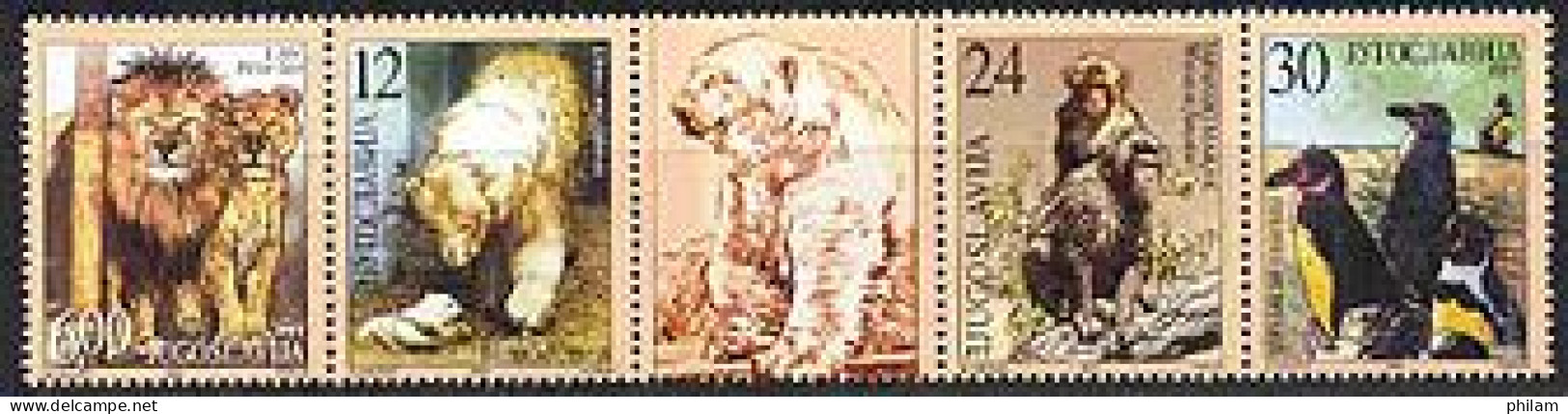 YOUGOSLAVIE 2001 - Animaux Du Zoo De Palic - 4 V. + Vignette - Scimmie