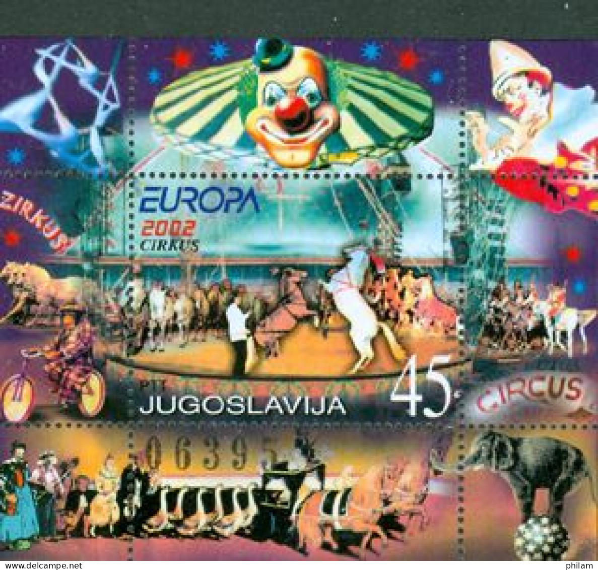 YOUGOSLAVIE 2002 - Europa - Le Cirque - Bloc - 2002