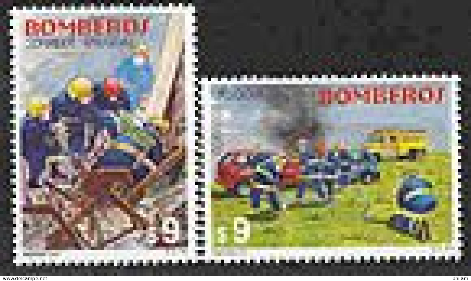 URUGUAY 2000 - Sapeurs-pompiers - Firemen - 2 V. - Sapeurs-Pompiers