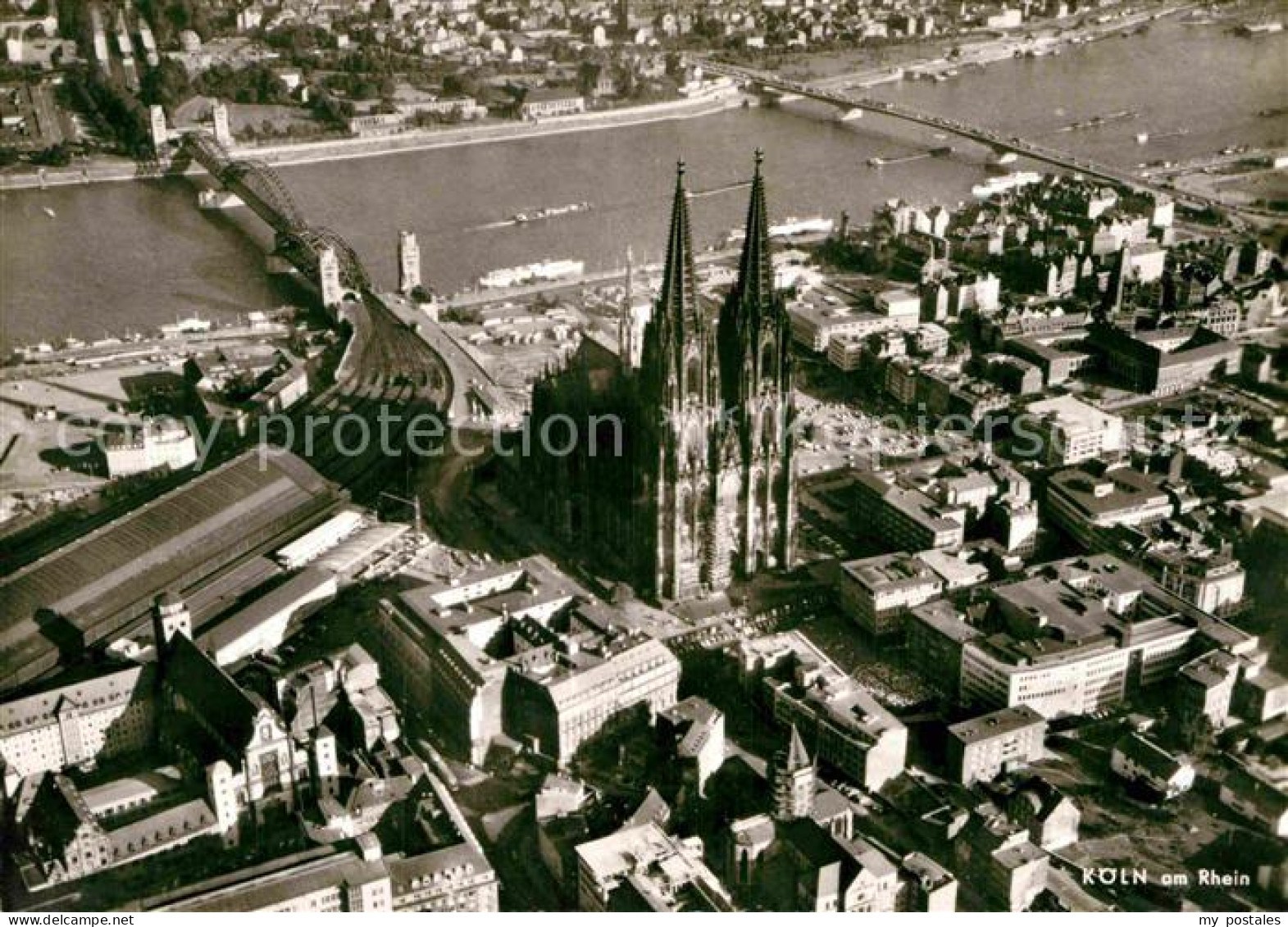 72895874 Koeln Rhein Dom Fliegeraufnahme Koeln Rhein - Koeln