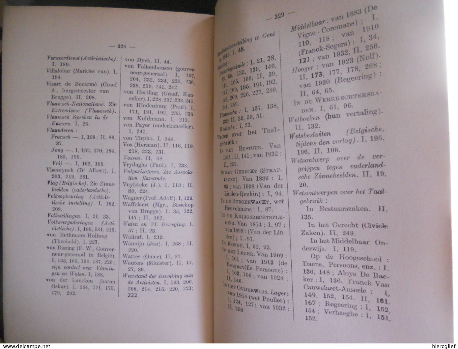 DE VLAAMSCHE BEWEGING van 1905 tot 1930 - 2 delen door Maurits Basse ° Ledeberg + Gent vlaamse vlaanderen