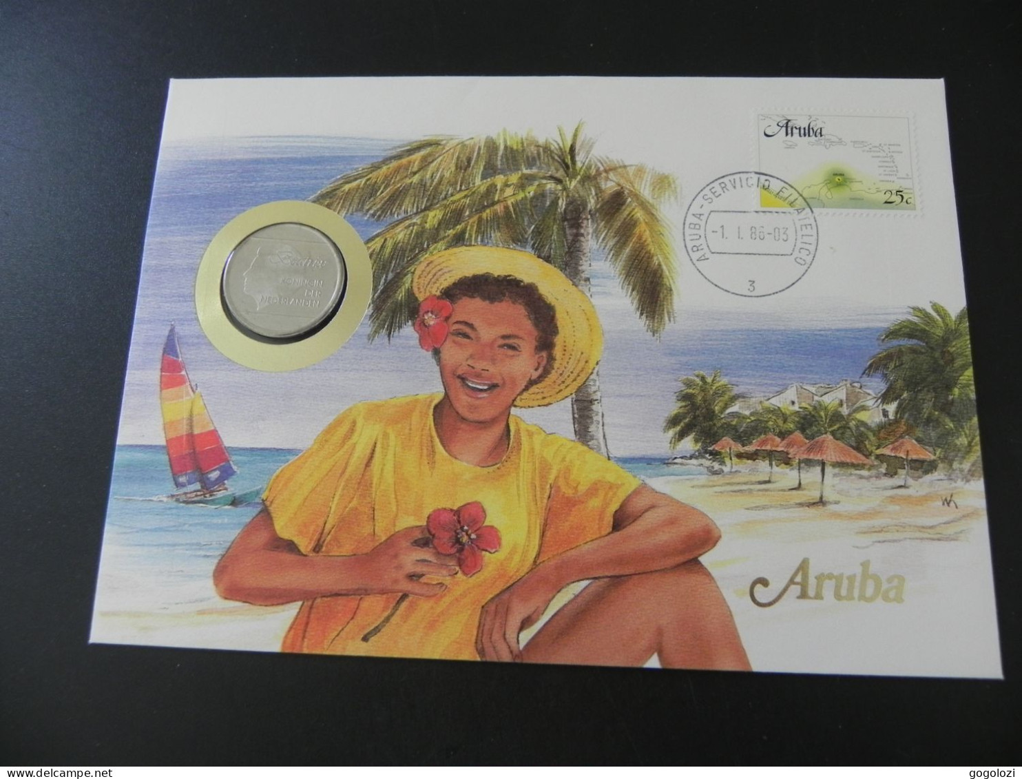 Aruba 1 Gulden 1988 - Numis Letter - Aruba