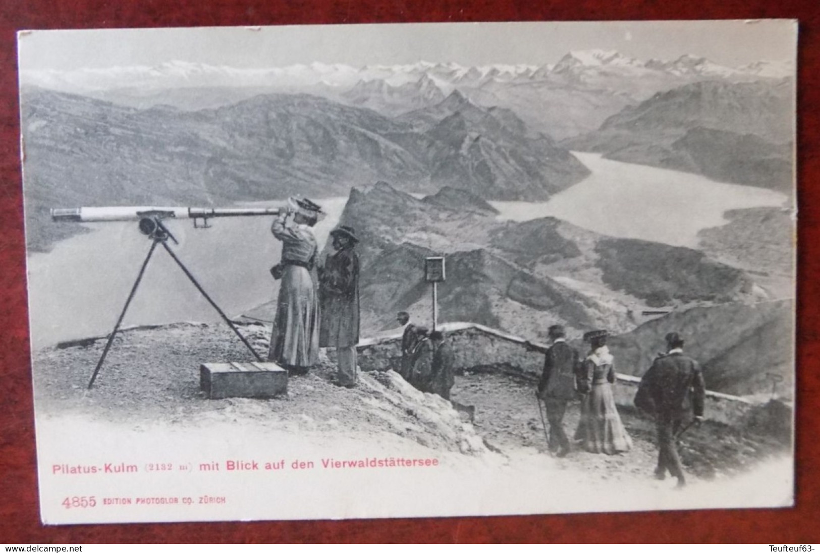 Cpa Pilatus-Kulm Mit Blick Auf Den Vierwaldstättersee - Andere & Zonder Classificatie