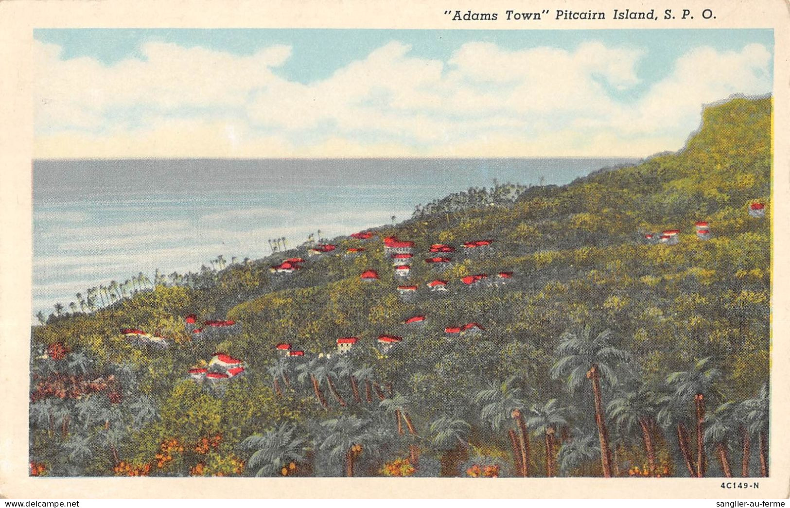 CPA AUSTRALIE / OCEANIE / PITCAIRN ISLAND / ADAMS TOWN - Islas Pitcairn