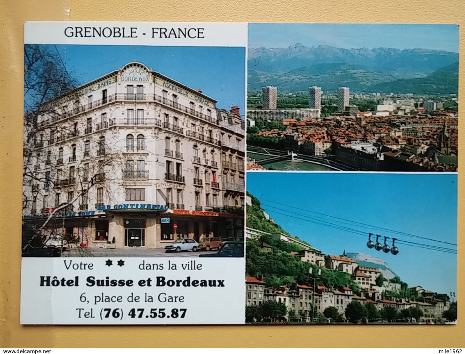 KOV 449-1 - GRENOBLE, France, Hotel Suisse Et Bordeaux - Grenoble