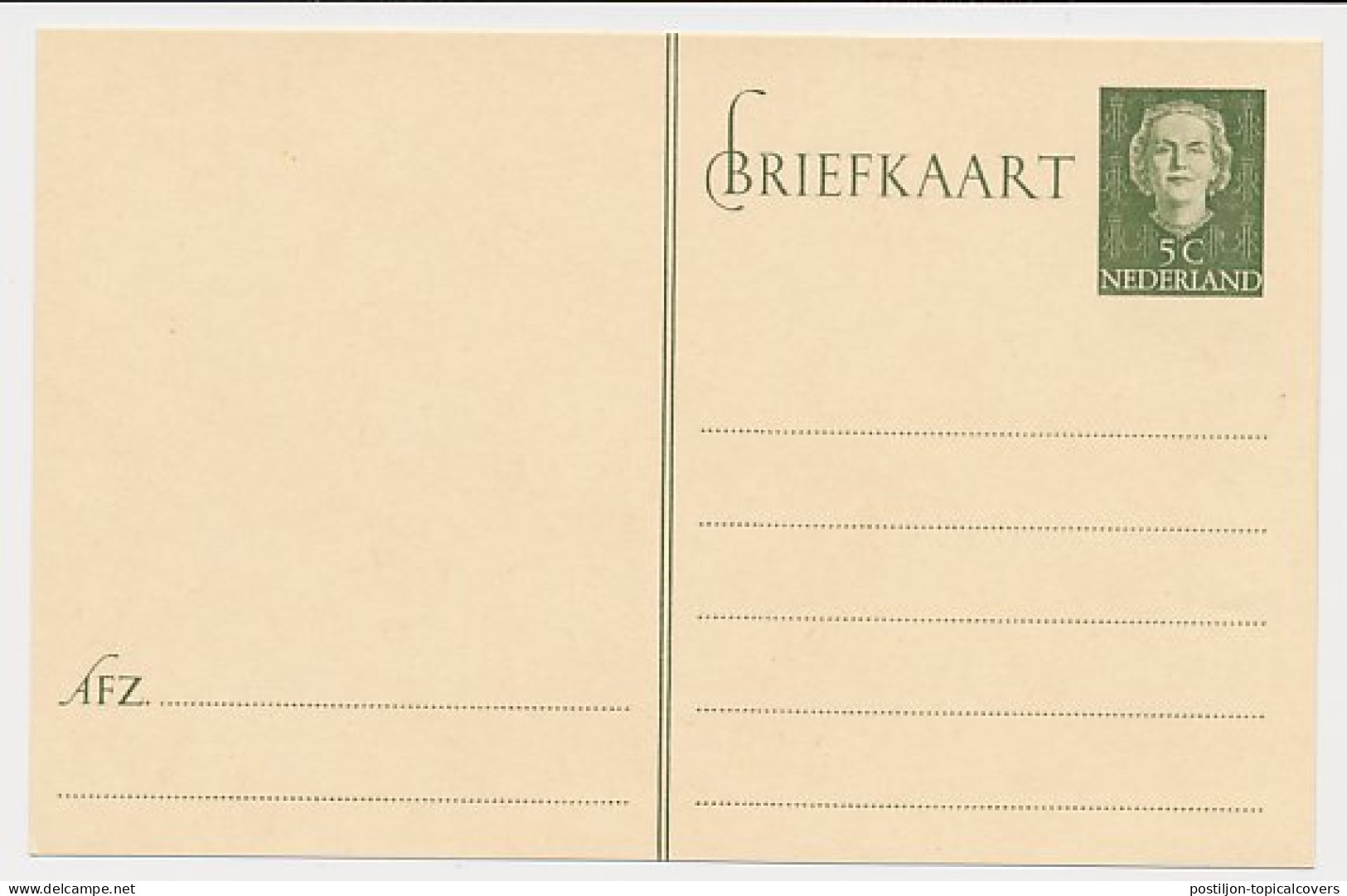 Briefkaart G. 300 - Postwaardestukken