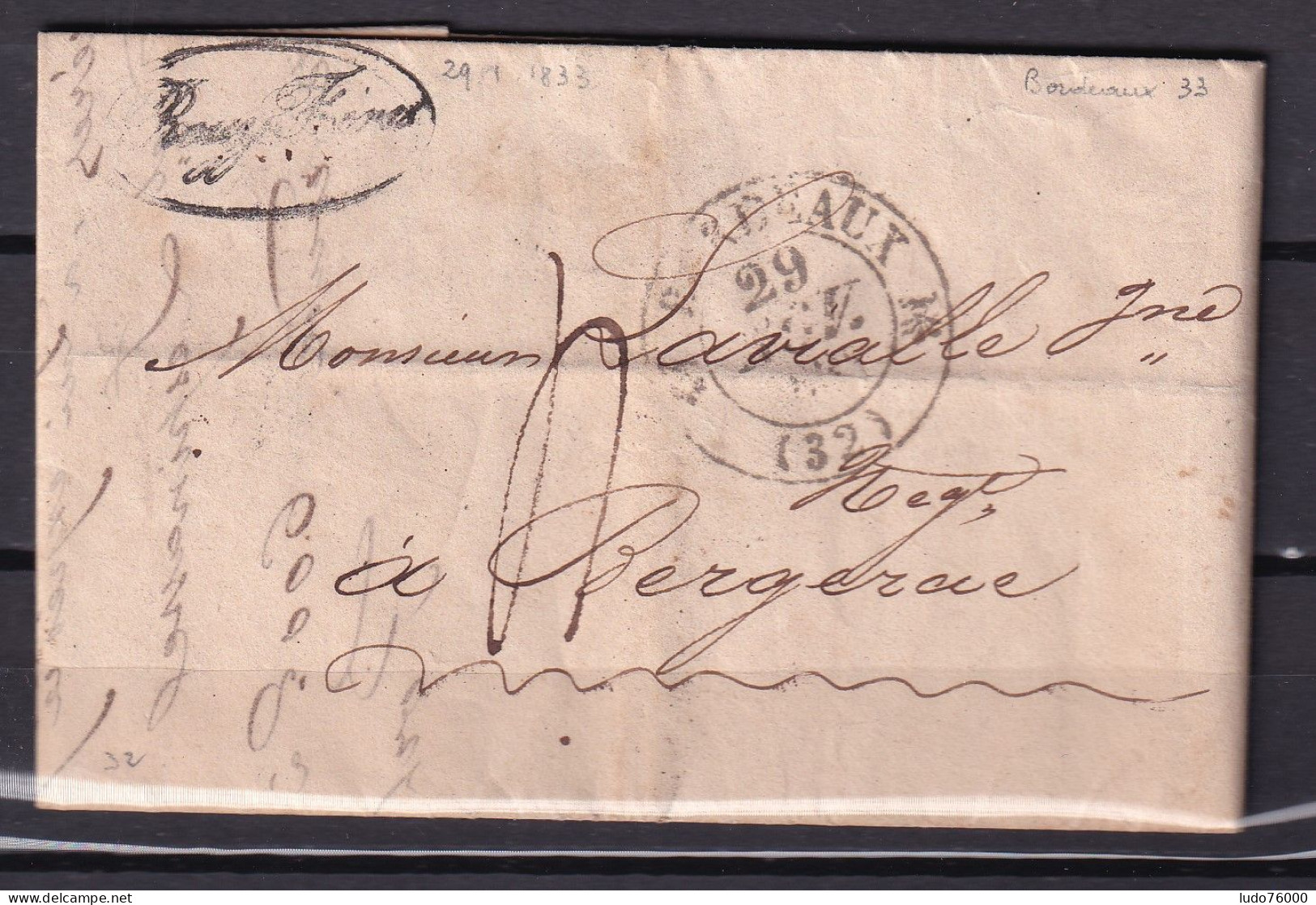 D 805 / LETTRE MARQUE POSTALE - 1801-1848: Précurseurs XIX