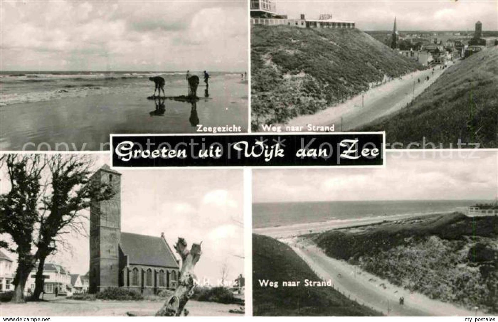 72895770 Wijk Aan Zee Zeegezicht Weg Naar Strand Kerk Wijk Aan Zee - Autres & Non Classés