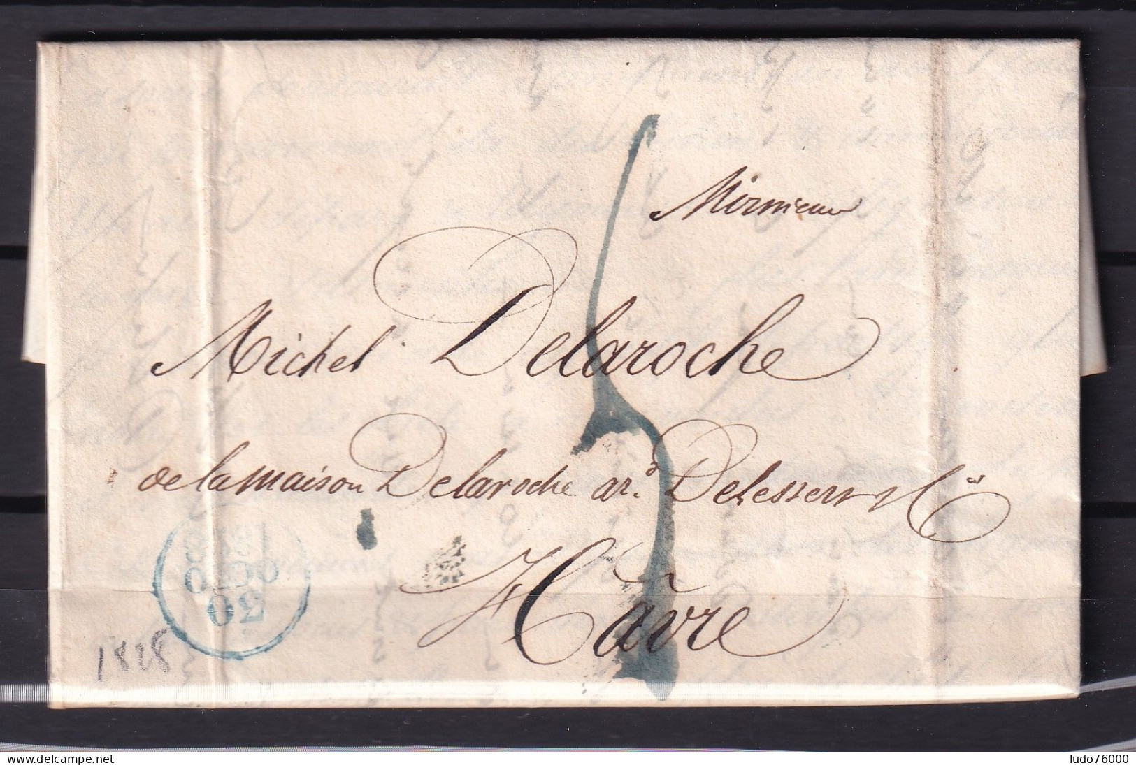 D 805 / LETTRE MARQUE POSTALE - 1801-1848: Précurseurs XIX