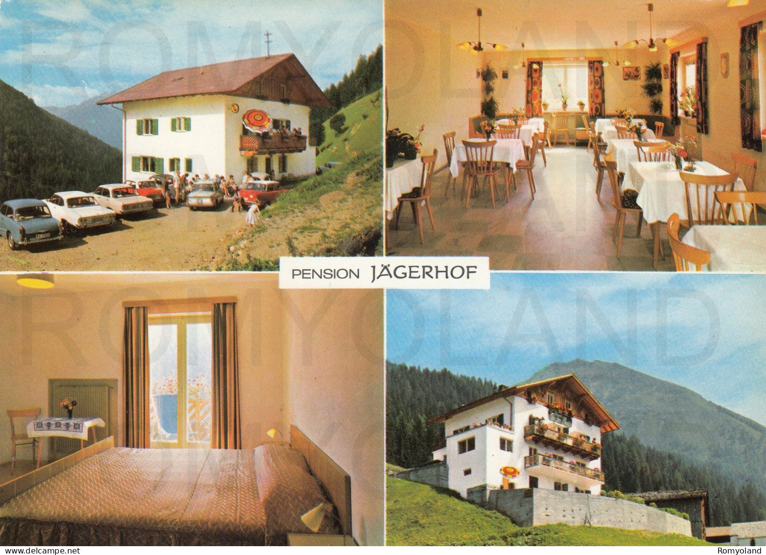 CARTOLINA  C14 SAN LEONARDO IN PASSIRIA,BOLZANO,TRENTINO ALTO ADIGE-PENSION JAGERHOF-VACANZA,MONTAGNA,VIAGGIATA 1972 - Bolzano