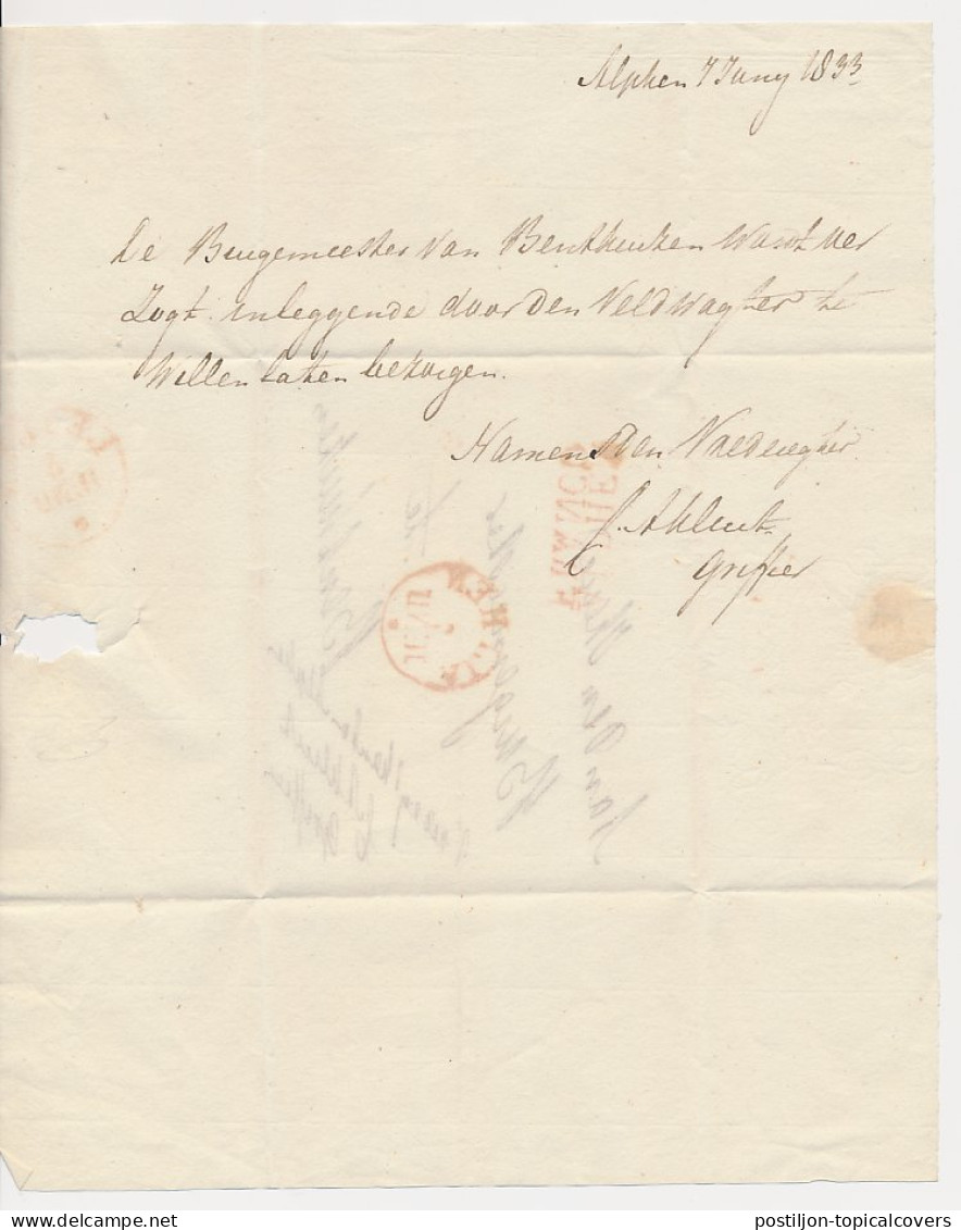 ALPHEN FRANCO - Benthuizen 1833 - ...-1852 Prephilately