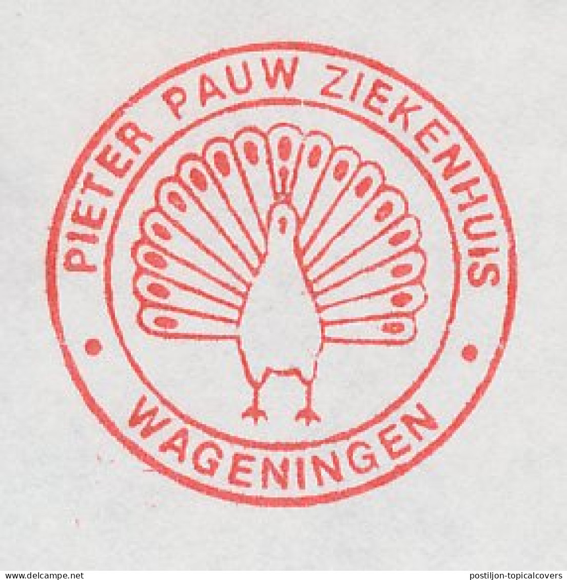 Meter Cut Netherlands 1980 - Postalia 2450 Bird - Peacock - Sonstige & Ohne Zuordnung