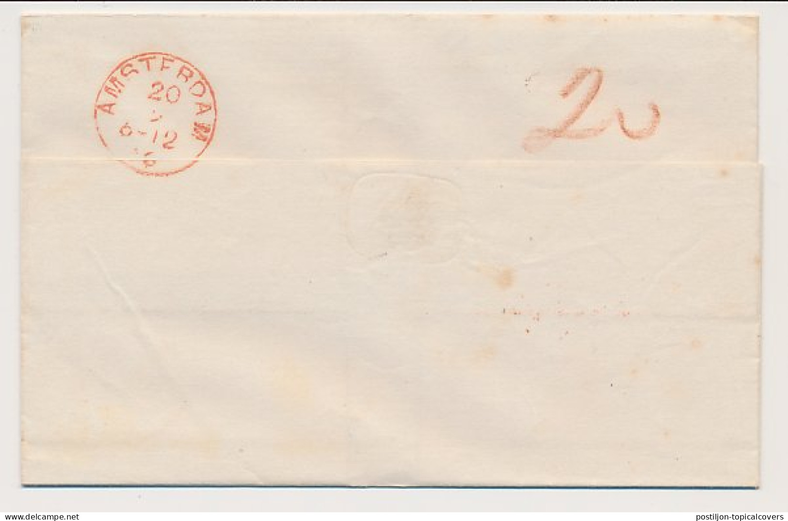 Trein Takjestempel Arnhem - Oldenzaal 1866 - Storia Postale