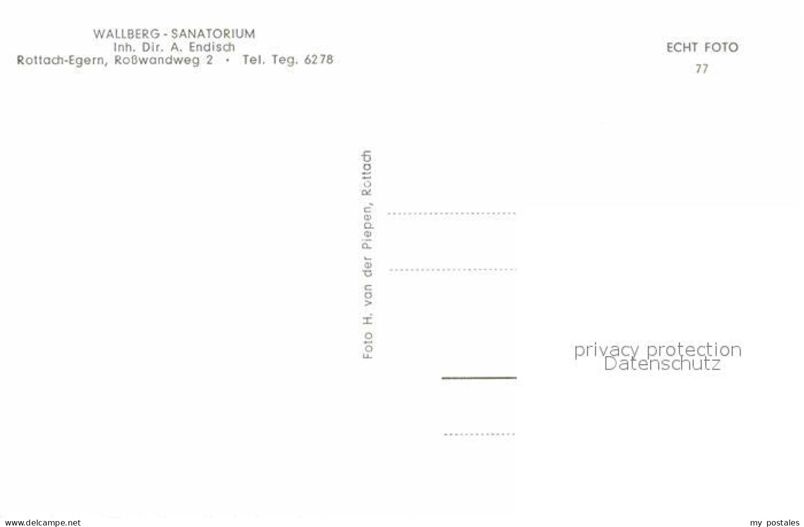 72895690 Rottach-Egern Wallberg Sanatorium Rottach-Egern - Sonstige & Ohne Zuordnung