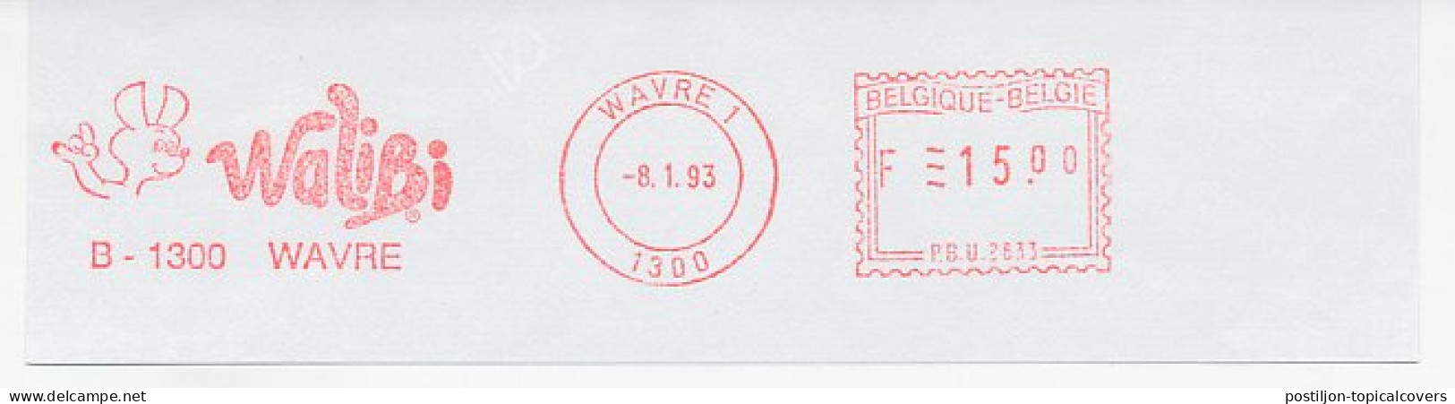 Meter Cut Belgium 1993 Wallaby - Kangaroo - Autres & Non Classés