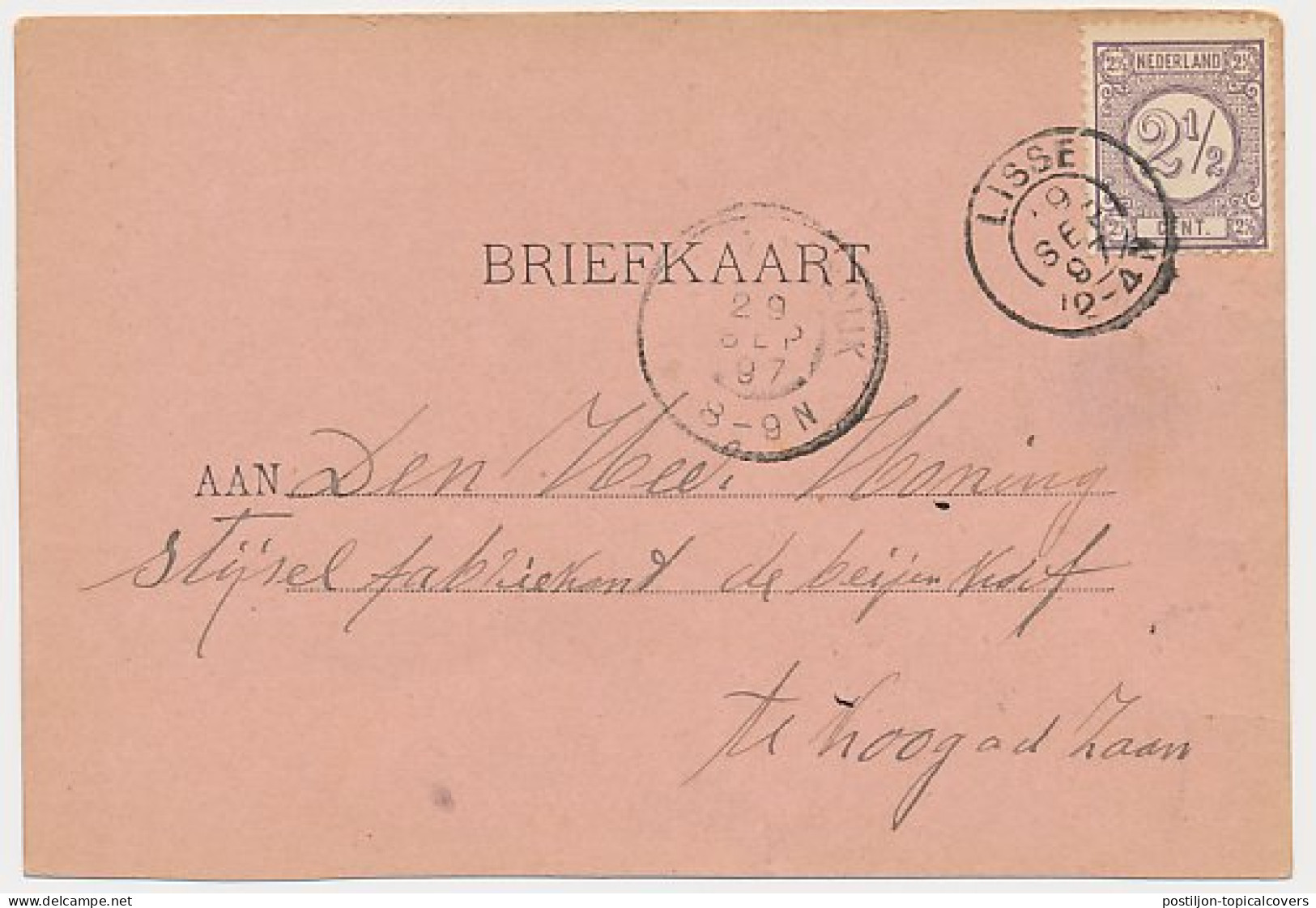 Kleinrondstempel Lisse 1897 - Unclassified