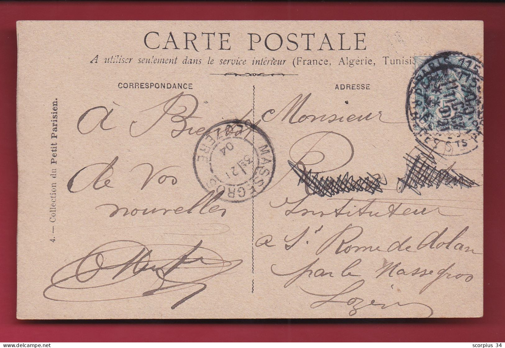 PUBLICITE Petit Parisien (CPA 1904) - (DV2-1) - Other & Unclassified