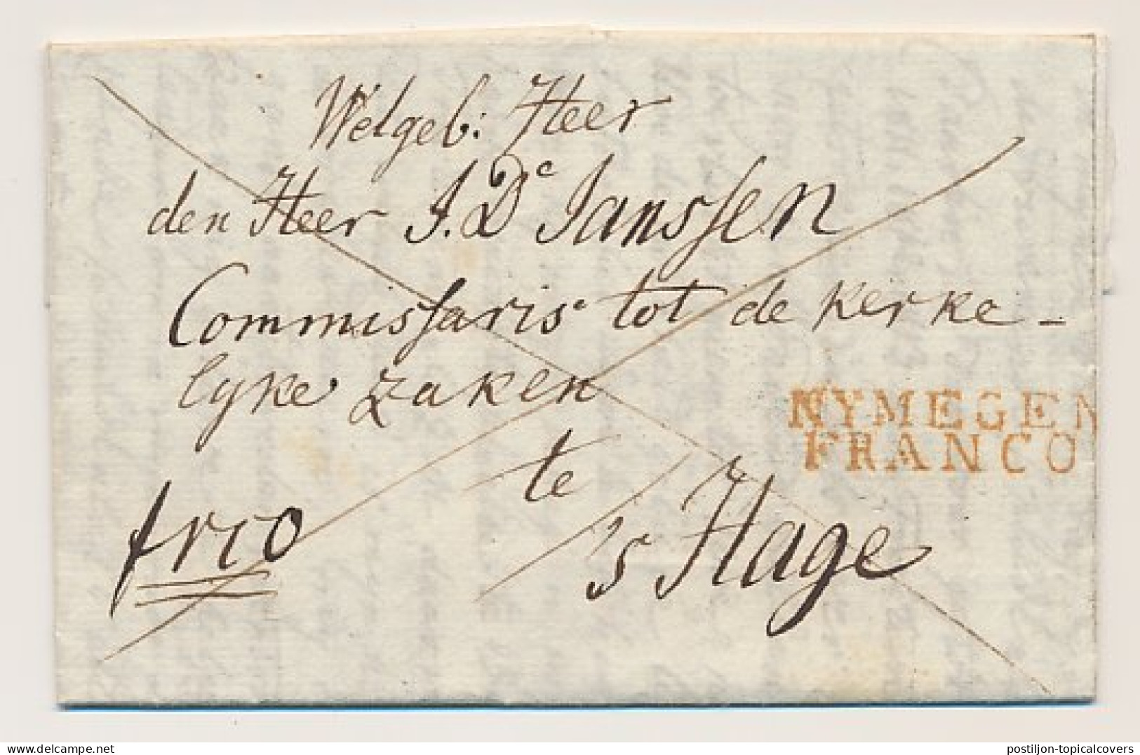 Cuijk - NYMEGEN FRANCO - S Gravenhage 1815 - ...-1852 Vorläufer