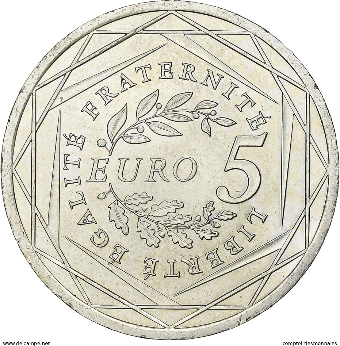 France, 5 Euro, Semeuse, 2008, Argent, SPL, KM:1534 - Frankreich