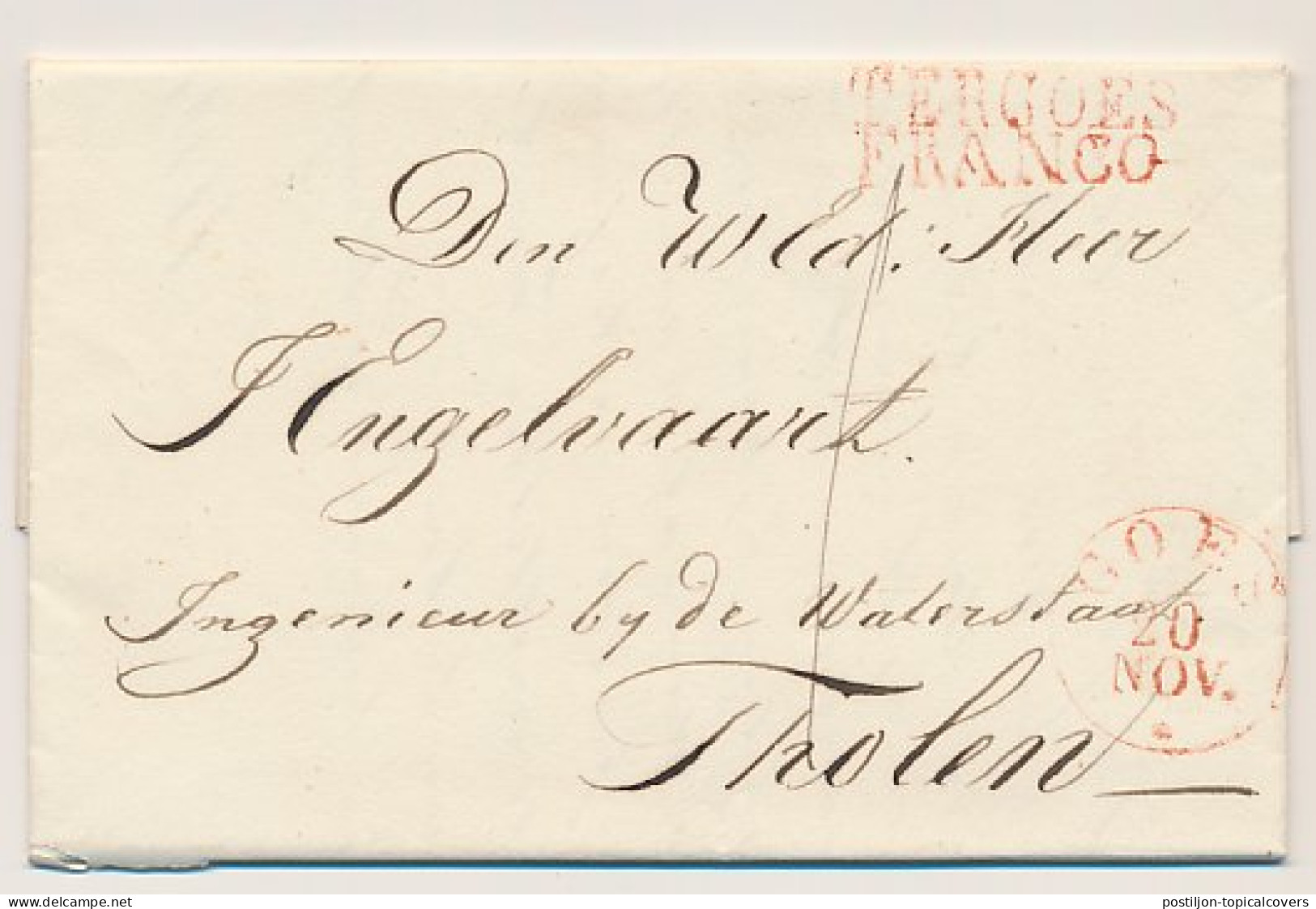 TERGOES FRANCO - Tholen 1831 - ...-1852 Prephilately