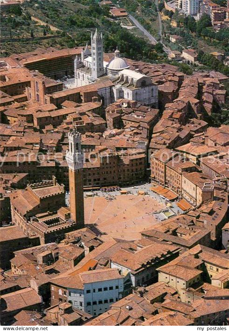 72895583 Siena Piazza Del Campo La Torre Del Mangia E La Cattedrale Fliegeraufna - Other & Unclassified