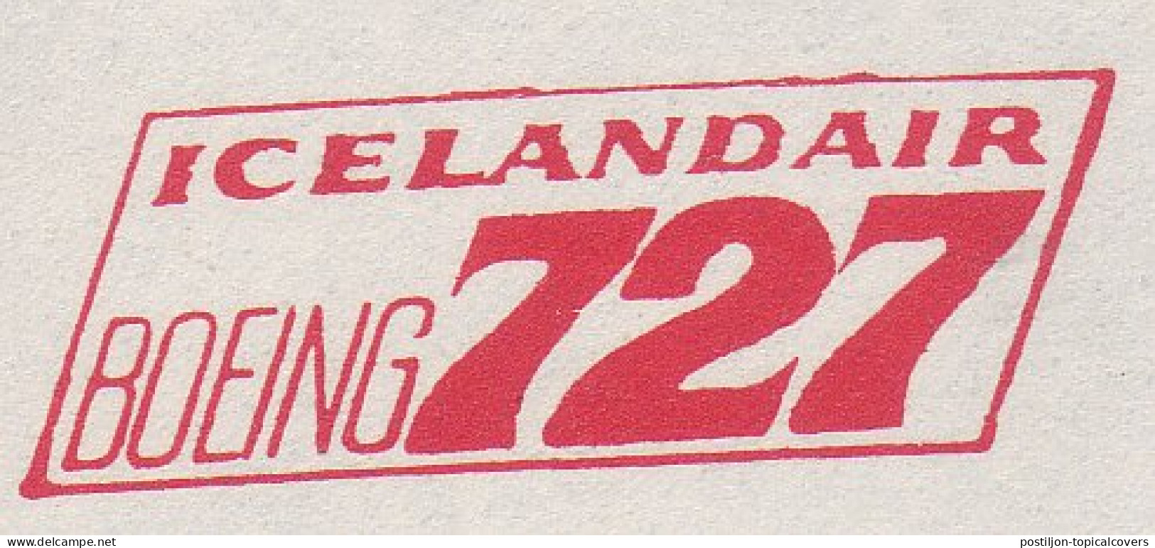 Proof / Specimen Meter Cut Iceland 1970 IcelandAir - Boeing 727 - Avions