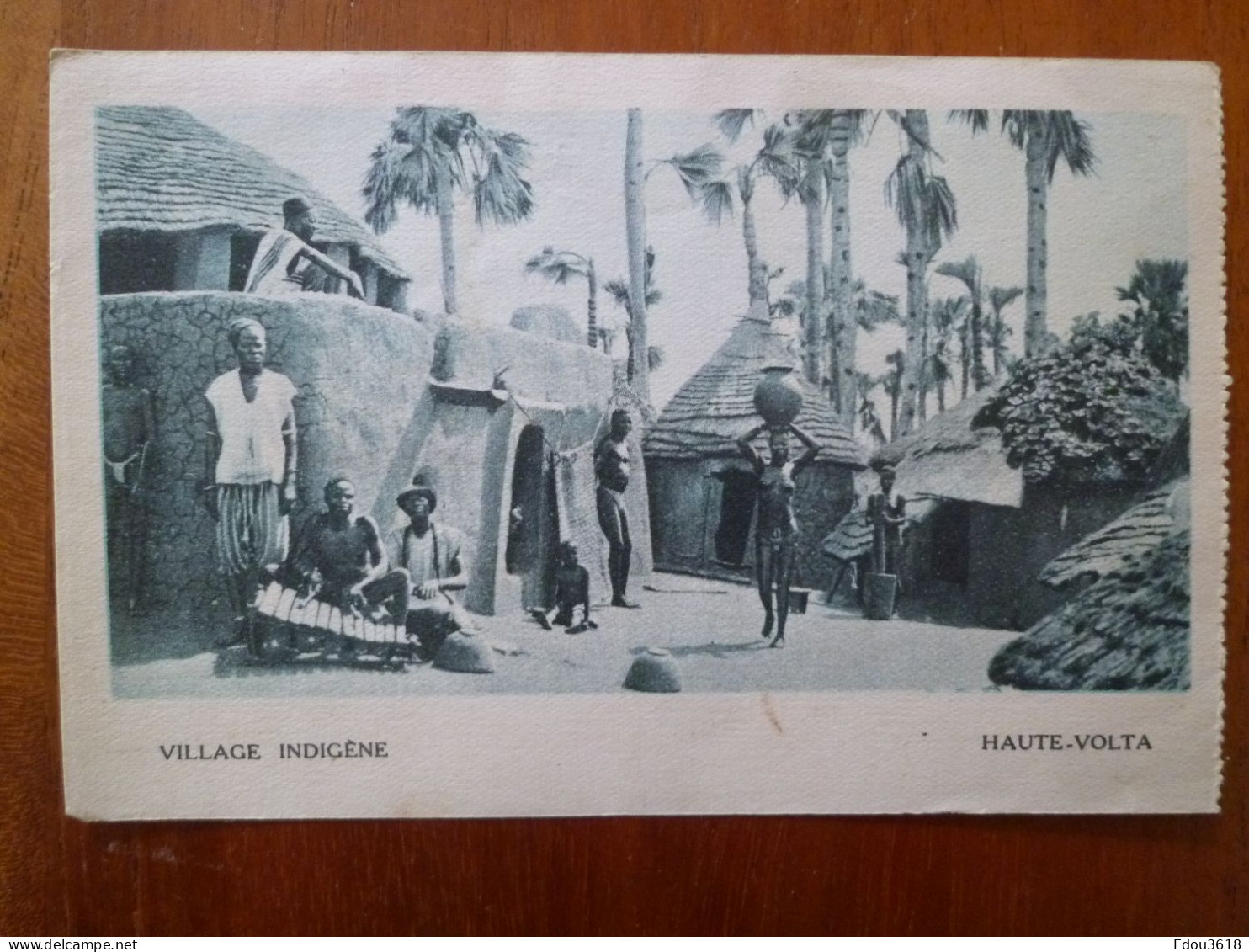 Carte Postale Haute Volta Village Indigène  X - Burkina Faso