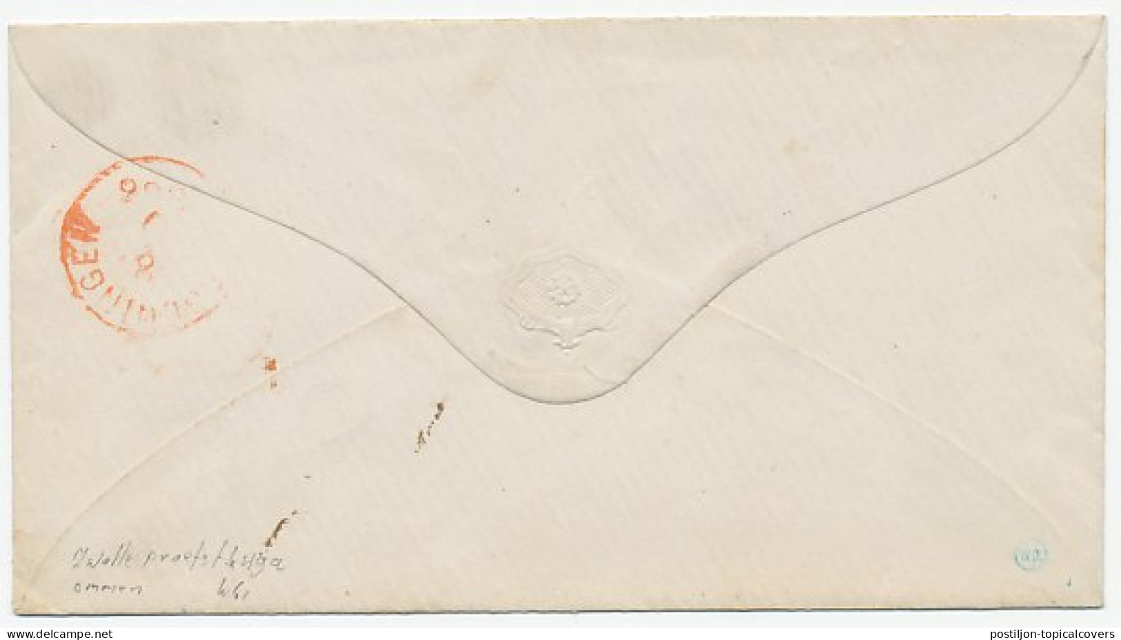 Naamstempel Ommen 1866 - Cartas & Documentos