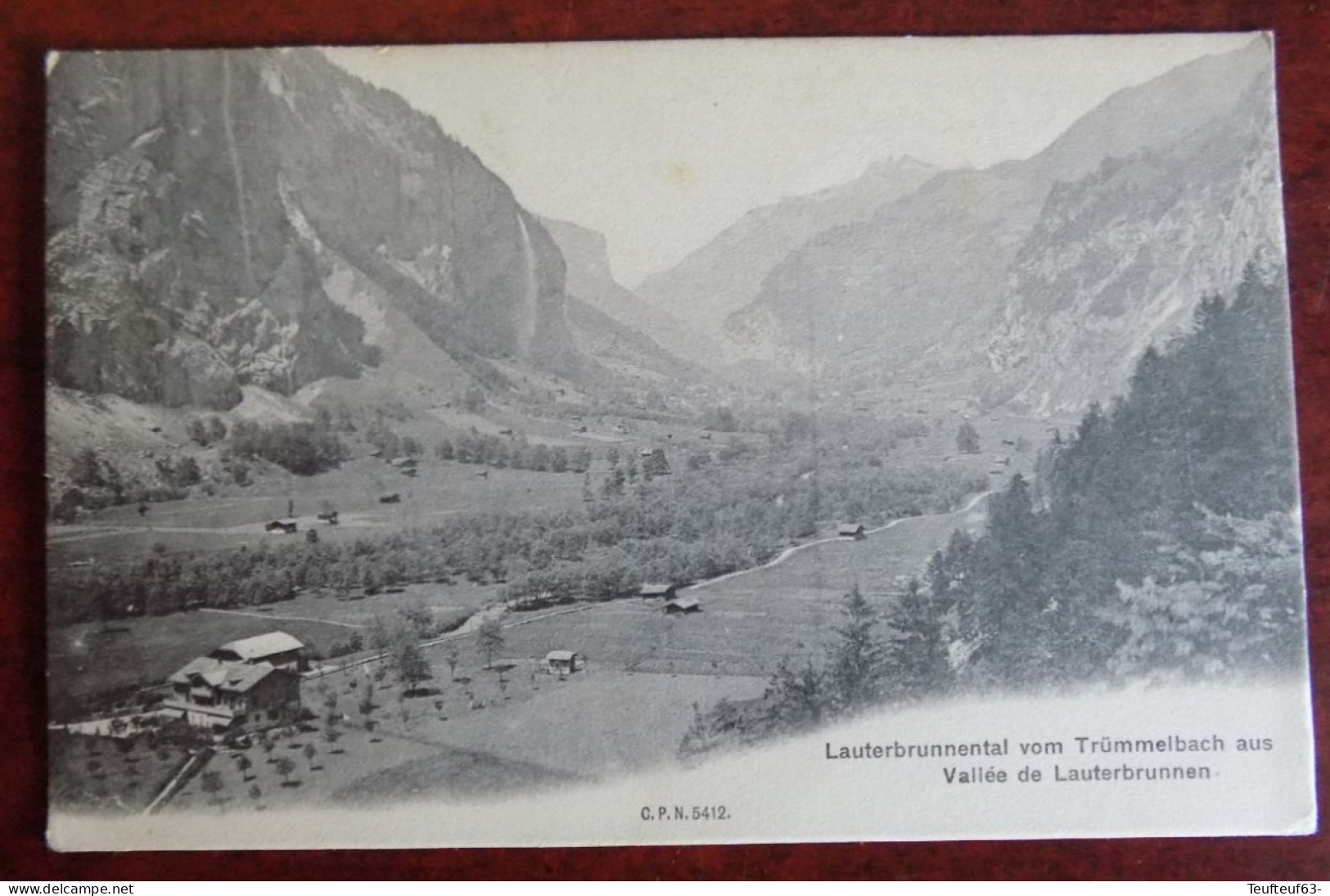 Cpa Lauterbrunnental Vom Trümmelbach Aus Vallée De Lauterbrunnen - Lauterbrunnen